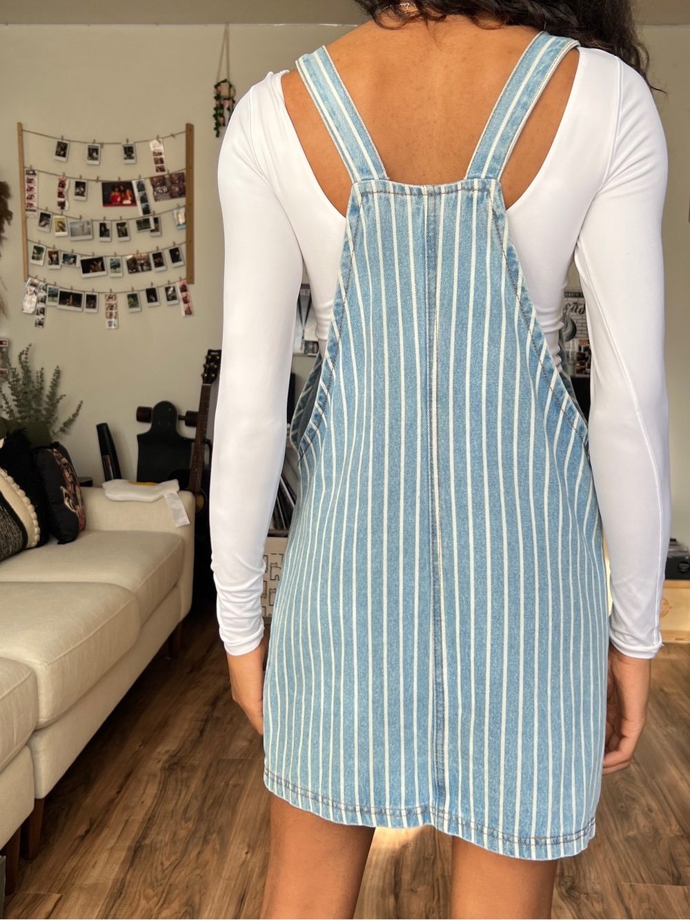 F21 x Disney Mickey Mouse Pinstripe Overall Dress - Picture 5 of 8